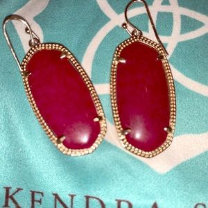 SOLD Burgundy/gold Kendra Scott Elles